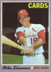 1970 Topps Baseball Cards      614     Mike Shannon